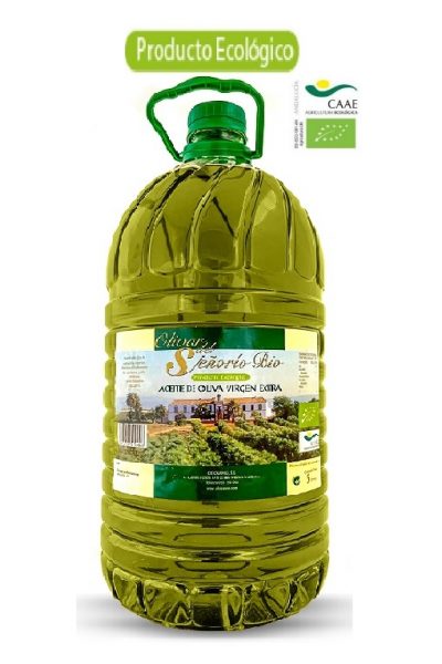 Olivar del Señorío: Picual Ecológico - Garrafa de 5l - Caja de 3 Uds.
